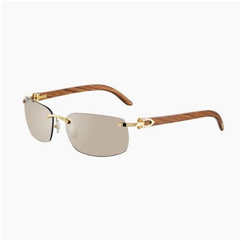 cartier occhiali uomo|cartier rimless sunglasses men's.